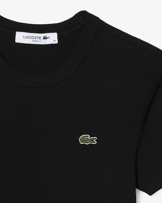 슬림핏 립조직 반팔 티셔츠