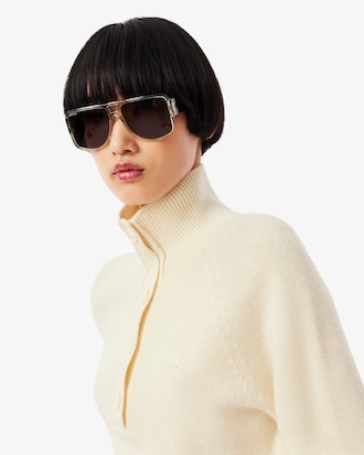 카디드울 하프버튼 스웨터