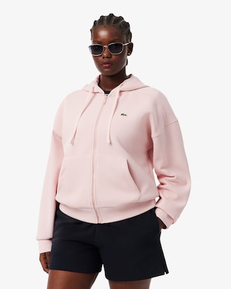 더블페이스 피케 후드집업 스웻셔츠