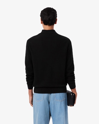 울코튼 반집업 카라 스웨터