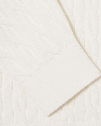 케이블 긴팔 크루넥 풀오버