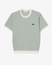 멀티 스트라이프 반팔 크루넥 풀오버