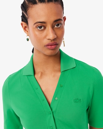 슬림핏 미니 피케 스트레치 반팔 폴로 셔츠