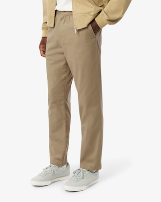 코튼 스트레치 레귤러핏 밴딩 팬츠