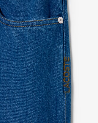 남성 미디엄 워싱 테일러드 데님 팬츠