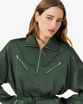 플루이드 지퍼 디테일 드레스