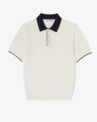립조직 카라 연사 반팔 스웨터 폴로 셔츠