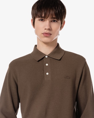 피케조직 카라 스웨터 폴로