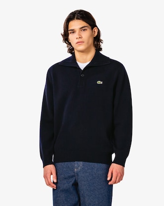 하프 버튼 풀오버