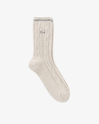 캐시미어 블렌드 케이블 중목 양말