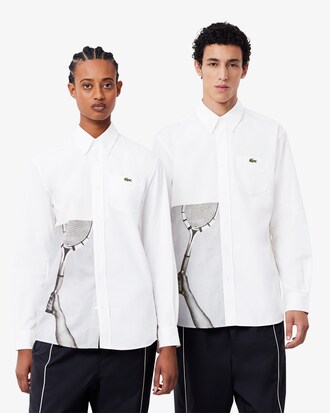 루즈핏 포토 프린팅 셔츠