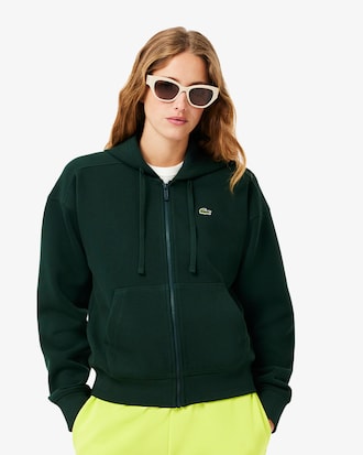 더블페이스 피케 후드짚업