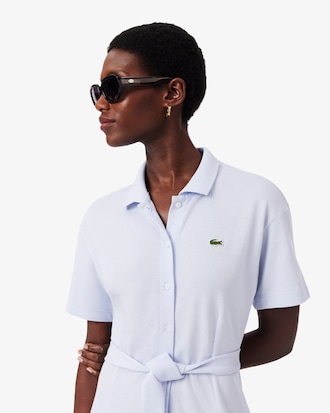 핏앤플레어 벨티드 폴로 드레스