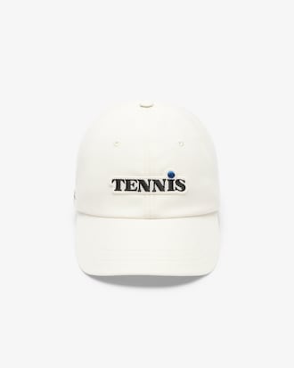 버진울 TENNIS 레터링 볼캡