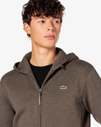 시그니처 테크니컬 피케 후드 집업