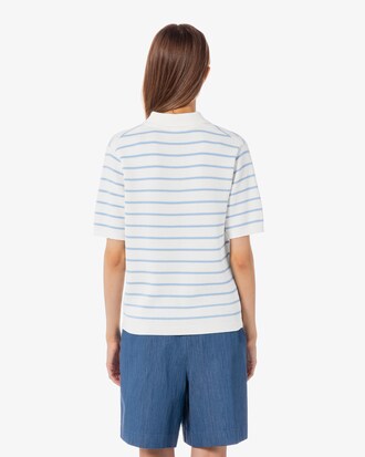 스트라이프 스웨터 폴로 셔츠