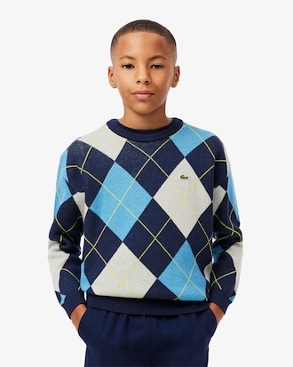 아가일 울 스웨터