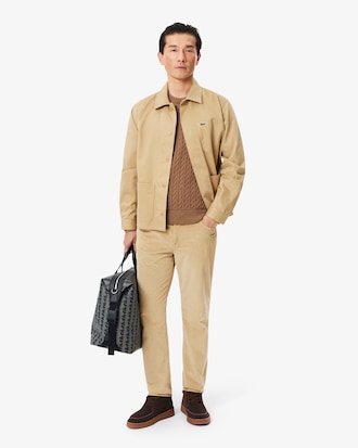 코튼 케이블 크루넥 풀오버