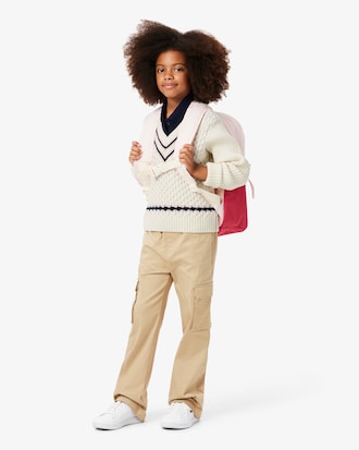 키즈 V넥 스웨터