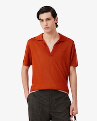 남성 샤이니 허니콤 피케 슬림 니트 폴로