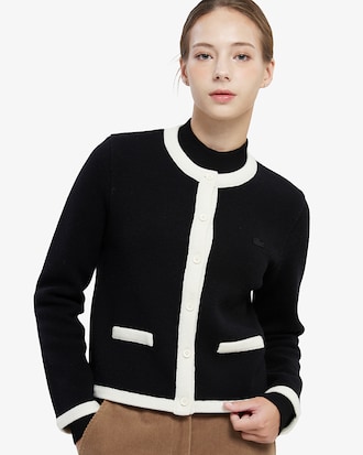 울 자켓형 가디건