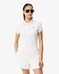 컬러티핑 슬림핏 저지 폴로셔츠