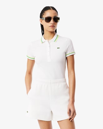 컬러티핑 슬림핏 저지 폴로셔츠