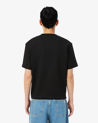 레터링 자수 클래식핏 반팔 티셔츠