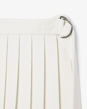 버진울 플리츠 미니 스커트