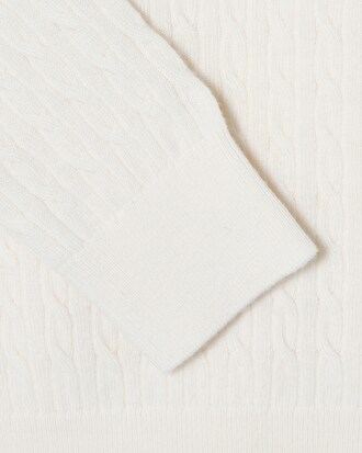 케이블 크루넥 스웨터