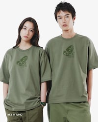 라코스테 X 고질라 모스라 티셔츠