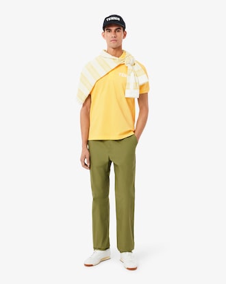 테니스 레터링 반팔 폴로 셔츠