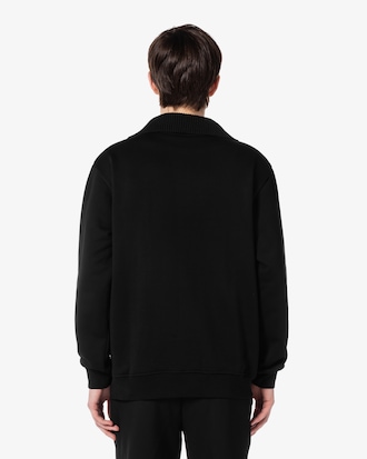 반집업 와이드 카라 스웻셔츠