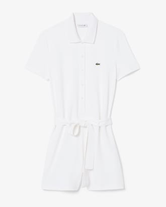 미니 피케 반팔 점프수트