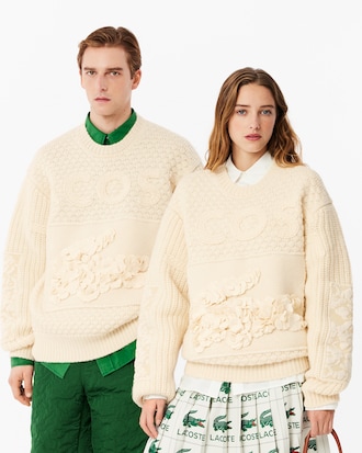 Lemarie 패치워크 크루넥 스웨터