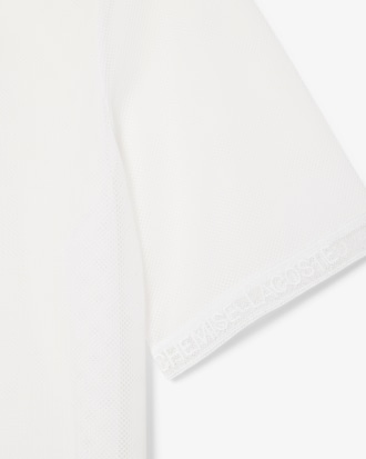 오버사이즈 메시 롱슬리브 폴로 셔츠