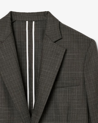 유니섹스 헤비 울 노치드 라펠 재킷