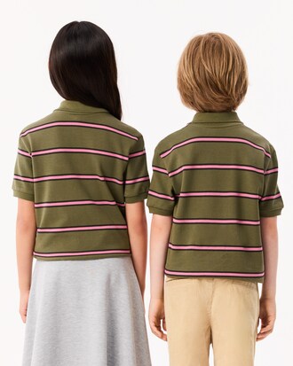 멀티 스트라이프 반팔 폴로