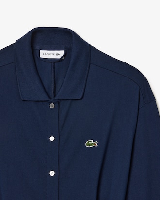 핏앤플레어 벨티드 폴로 드레스