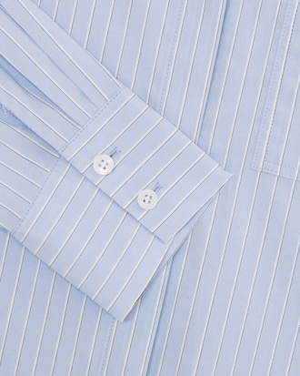 릴렉스핏 스트라이프 포플린 셔츠