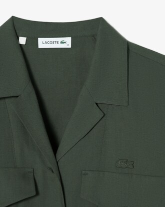 데님라이크 반팔 셔츠 드레스