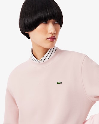 더블페이스 피케 크루넥 스웻셔츠