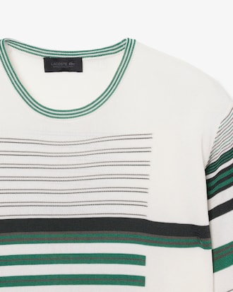 유니섹스 올오버 스트라이프 오버사이즈 니트 티셔츠