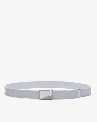 라코스테 로고 레터링 웨빙 벨트