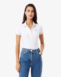 슬림핏 파이핑 디테일 폴로 셔츠