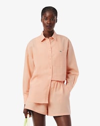 린넨 블렌디드 스트라이프 셔츠