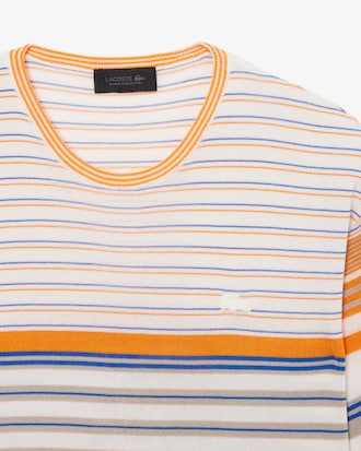 스트라이프 저지 니트 티셔츠