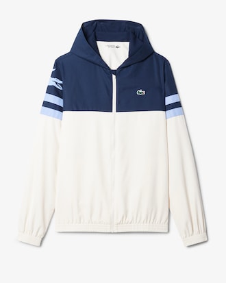 테니스 크록 컬러블럭 자켓