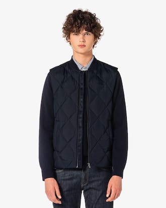 다이아 퀼팅 다운 베스트