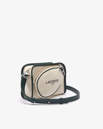 헤리티지 캔버스 (HERITAGE CANVAS) 지퍼 포켓 크로스백